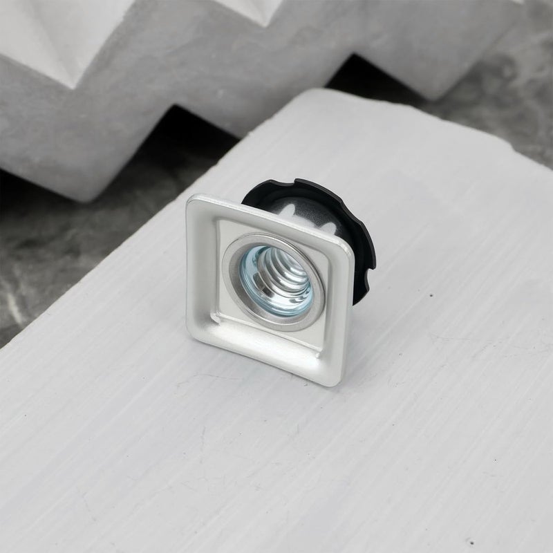Micro Traders 8Pcs Square Tubing Insert Metal Threaded Star Type Insert 1/4-20 Threads for Square Tube with Outer Diameter 19mm and Wall Thickness 1.5mm - Image 5